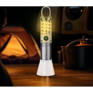 Rechargeable LED Camping Lantern Portable Hanging Tent Light with Carabiner Clip